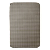 Brown- und Taupe-Gingham-Karo-Druck-Bad-Matte Badematte (Vorderseite Vertikal)