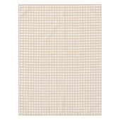 Brown und weiße Gingham-Erntedank-Tischdecke Tischdecke (Vorderseite)
