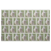 Brown und weißer englischer Setzer Stoff (Fat Quarter (45,7 x 55,9 cm))