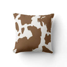 Brown und weißer Kuh-Druck