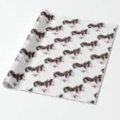 Brown und weißer SpringerSpaniel Geschenkpapier (Ungerollt)