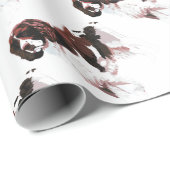 Brown und weißer SpringerSpaniel Geschenkpapier (Rolleneckpunkt)