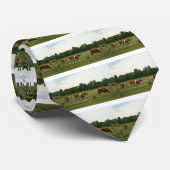 Brown und weißes Hereford Vieh Krawatte (Gerollt)