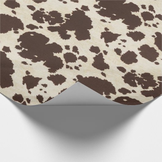 Brown und weißes Rindlederverpackungspapier Geschenkpapier (Ecke)