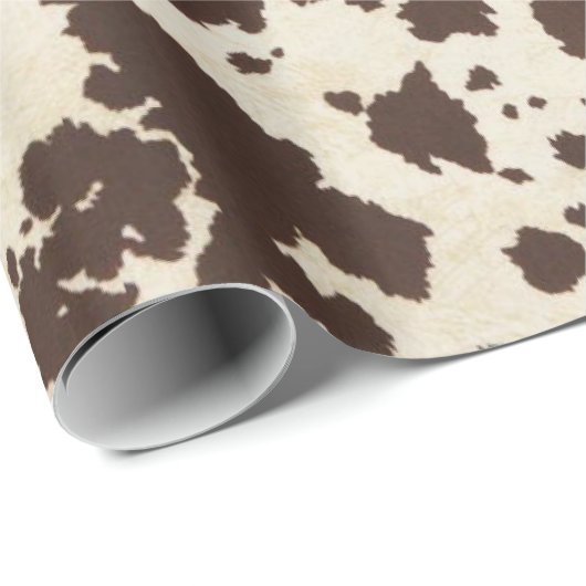 Brown und weißes Rindlederverpackungspapier Geschenkpapier (Rolleneckpunkt)
