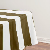 Brown und weißes Streifen-Muster Tischdecke (Beispiel)
