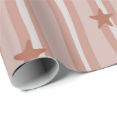 Brown US Flagge Beach Theme Geschenkpapier (Rolleneckpunkt)