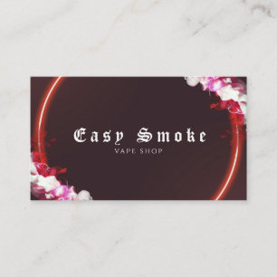 Brown Vape Shop Business Card Visitenkarte