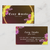 Brown Vape Shop Business Card Visitenkarte (Vorne/Hinten)