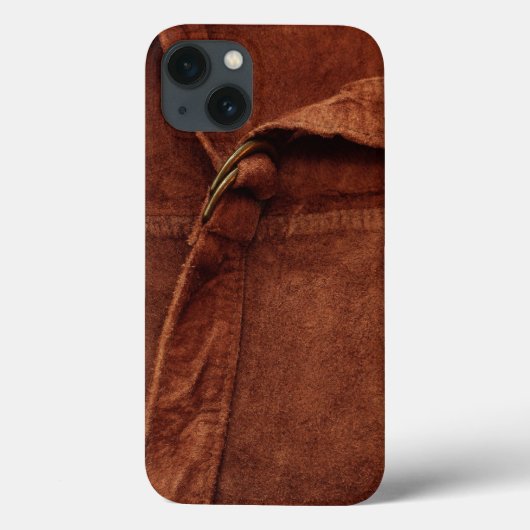 Brown-Veloursleder mit Bügel und Schnalle Case-Mate iPhone Hülle (Rückseite)
