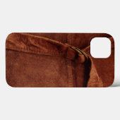 Brown-Veloursleder mit Bügel und Schnalle Case-Mate iPhone Hülle (Rückseite (Horizontal))