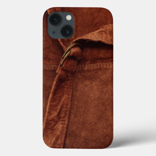 Brown-Veloursleder mit Bügel und Schnalle Case-Mate iPhone Hülle (Rückseite)