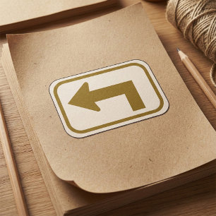 Brown Verlassen Arrow Stickers