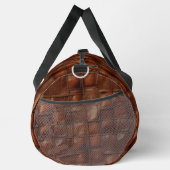 Brown Versatile Leather Look Travel Duffel Bag Duffle Bag (Rechts)