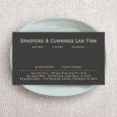 Brown Vintag Berufliche Anwaltskanzlei Visitenkarte