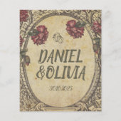 Brown Vintag Classic Wedding Programs (Rückseite)