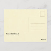 Brown Vintag Mushroom Postkarte (Rückseite)