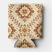 Brown vintage shabby pattern dosenkühler (Vorderseite)