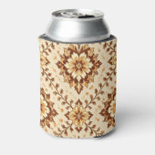 Brown vintage shabby pattern dosenkühler (Kanne Rückseite)