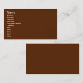 Brown Visitenkarte (Vorne/Hinten)