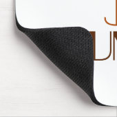 BROWN WALK JOG RUN (Schriftart CHUNKY) Mousepad (Ecke)