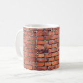 Brown wall brick kaffeetasse (Vorderseite Links)