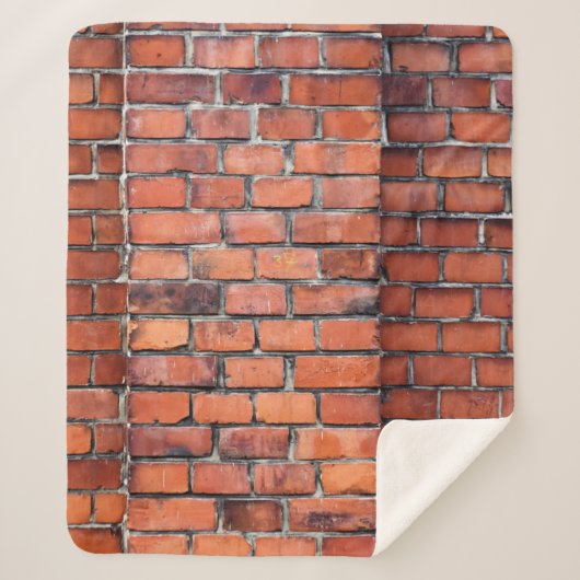 Brown wall brick sherpadecke (Vorderseite)