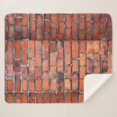 Brown wall brick sherpadecke (Vorderseite (Horizontal))