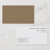 Brown-Webart-Muster Visitenkarte (Vorne/Hinten)