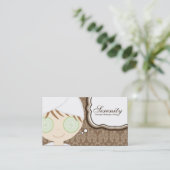 Brown Wellness-Center Girl Cucumber Wellness-Cente Visitenkarte (Stehend Vorderseite)