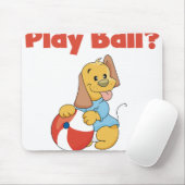 Brown-Welpe mit Ball Mousepad (Mit Mouse)