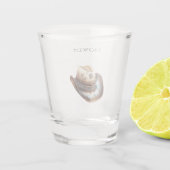 Brown Western Howdy Cowboy Hat Schnapsglas (Rückseite)