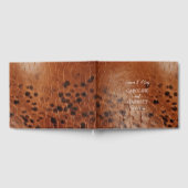 Brown Western Imitate Leather Gästebuch (Voll)