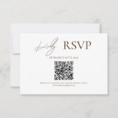 Brown Where Forever Begins Wedding RSVP Cards Karte (Vorderseite)