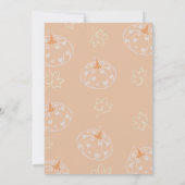 Brown Whimsical Retro Pumpkin Onederfull Geburtsta Einladung (Rückseite)