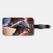 Brown White Brumby Horses, Gepäckmarke Gepäckanhänger (Rückseite horizontal)