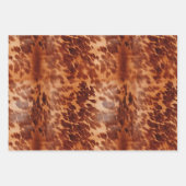 Brown White Cowhid Geschenkpapier Set (Vorderseite 3)