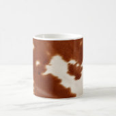 Brown White Cowhid Kaffeetasse (Mittel)