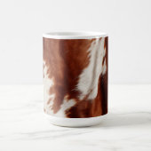 Brown White Cowhid Kaffeetasse (Mittel)