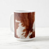 Brown White Cowhid Kaffeetasse (Vorderseite Links)