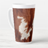 Brown White Cowhid Milchtasse (Linke Ecke)