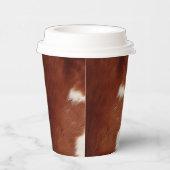 Brown White Cowhid Pappbecher (Rechts)