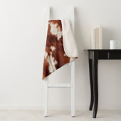 Brown White Cowhid Sherpadecke (Beispiel)