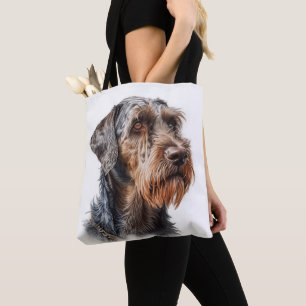 BROWN & WHITE DEUTSCHES DRAHTHAAR POINTER DOG TASCHE