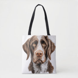 BROWN & WHITE DEUTSCHES DRAHTHAAR POINTER DOG TASCHE
