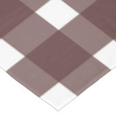 Brown White Gingham Pattern Tischdecke (Schrägansicht)