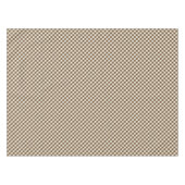 Brown White Gingham Tischdecke (Vorderseite (Horizontal))