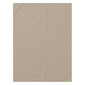 Brown White Gingham Tischdecke (Vorderseite)