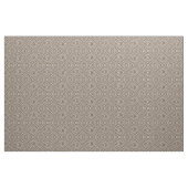 Brown White Kaleidoscope Circle Print Pattern Stoff (Yard (91,4 cm))