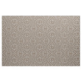 Brown White Kaleidoscope Circle Print Pattern Stoff (Fat Quarter (45,7 x 55,9 cm))